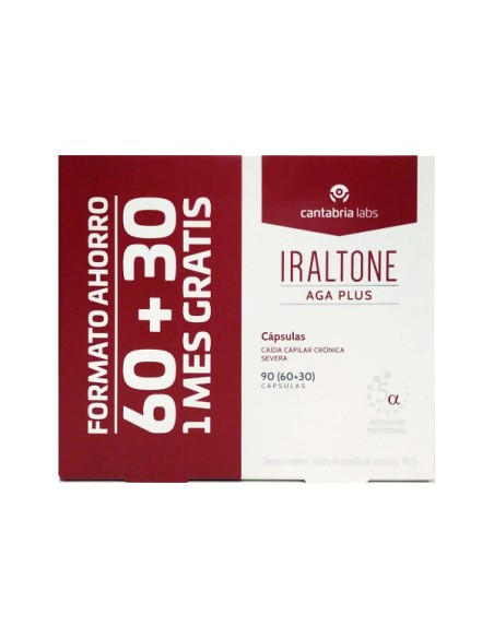 Iraltone AGA Plus 60 + 30 Cápsulas