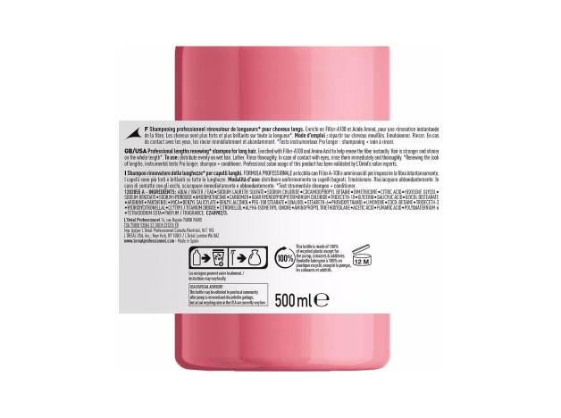 L'Oréal Serie Expert Pro Longer Champú 500Ml