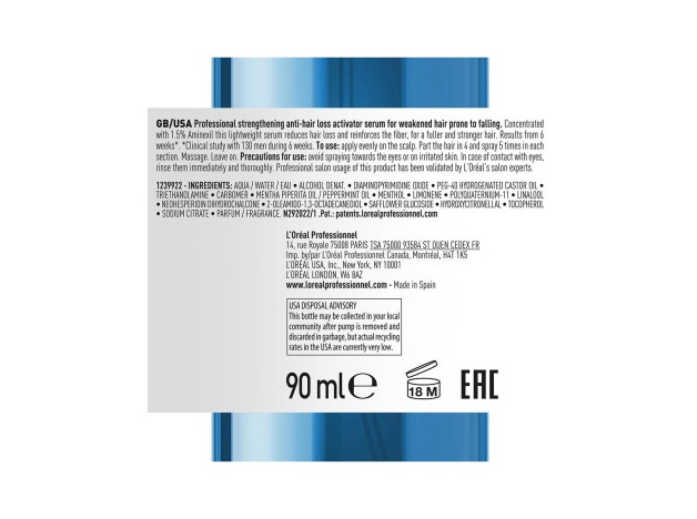 Aminexil Advanced Suero Profesional Anticaída...