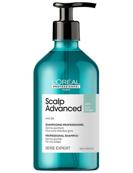 L'Oréal Scalp Advanced Anti-Oiliness Dermo-Purifier Shampoo 500Ml