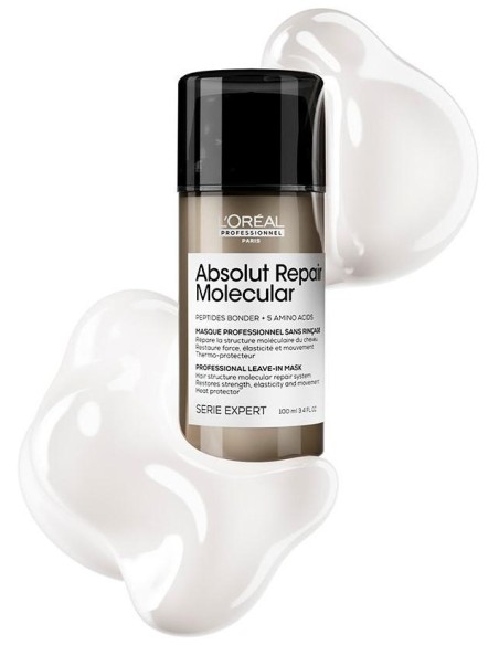 Absolut Repair Molecular Mascarilla Profesional Reparadora Sin Aclarado Para Cabello Dañado 100 Ml