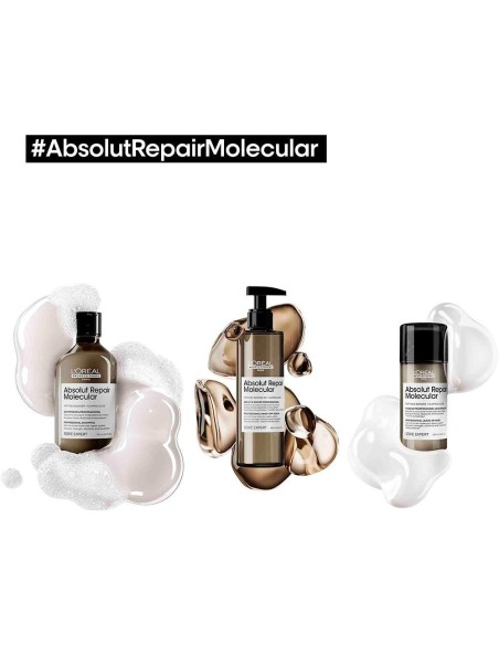 Absolut Repair Molecular Champú Profesional Sin Sulfatos Para Cabello Dañado 500 Ml