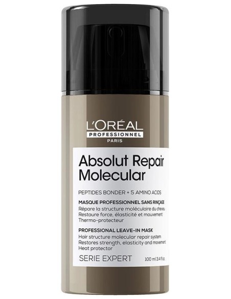 Absolut Repair Molecular Mascarilla Profesional Reparadora Sin Aclarado Para Cabello Dañado 100 Ml