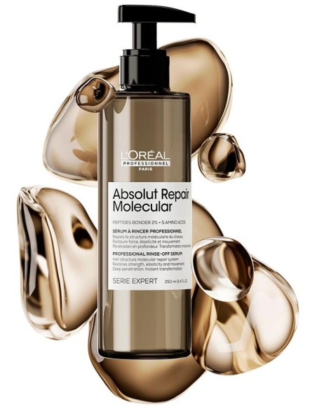 Absolut Repair Molecular Sérum Tratamiento Con Aclarado Profesional Para Cabello Dañado 250 Ml