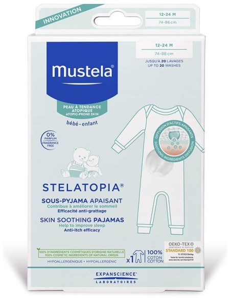 Mustela Stelatopia Bajo Pijama Calmante 12-24 Meses 100% Algodón
