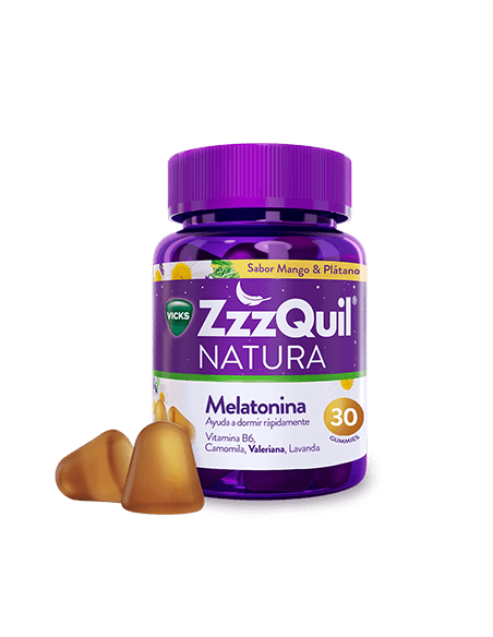 Zzzquil Melatonina Sabor Mango y Plátano 30 gominolas