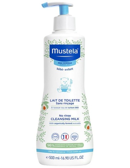 Mustela Loción Limpiadora Hidratante Cara Y Cuerpo, 500 Ml