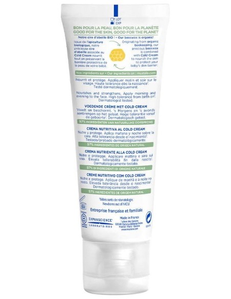 Bebé-Niño Crema Facial Nutritiva Al Cold Cream 40 Ml