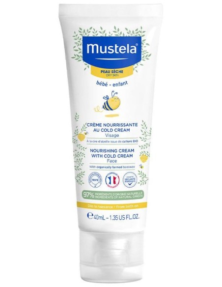 Bebé-Niño Crema Facial Nutritiva Al Cold Cream 40 Ml
