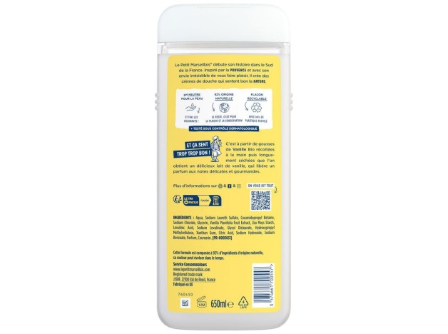 Le Petit Marseillais Gel Baño Leche De Vainilla...