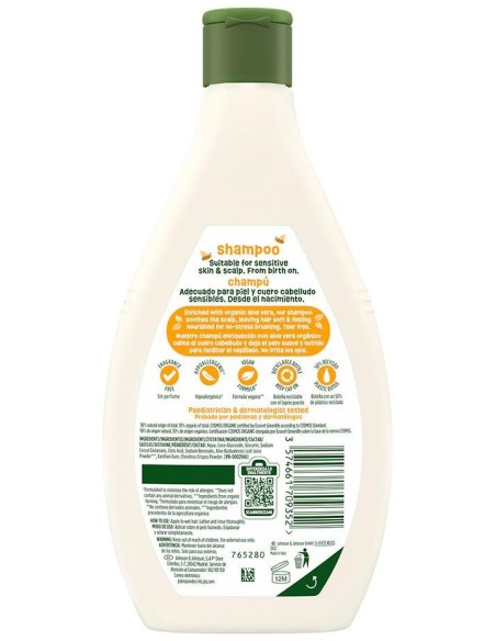 Baby Bio Naturally Sensitive Champú Aloe Vera 395 Ml