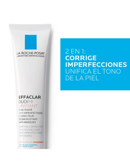 La Roche Posay Effaclar Duo + Unifiant Tono Medio 40ml