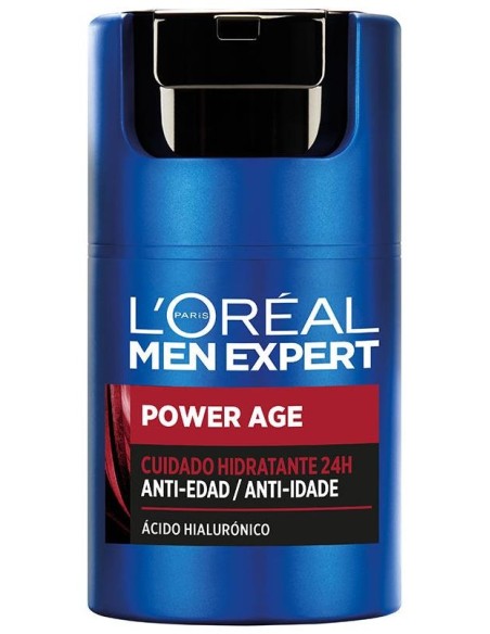 Men Expert Power Age Crema A.Hialurónico Anti-Edad, Tratamientos Faciales L'Oréal París - Perfumes Club