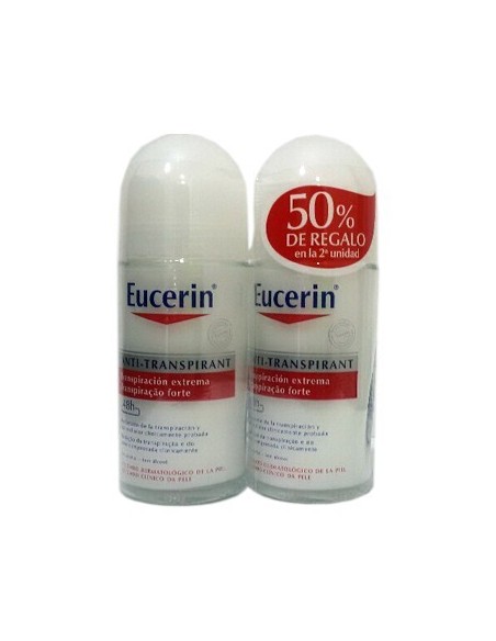 Eucerin Desodorante 48H Roll On 50 ml Duplo