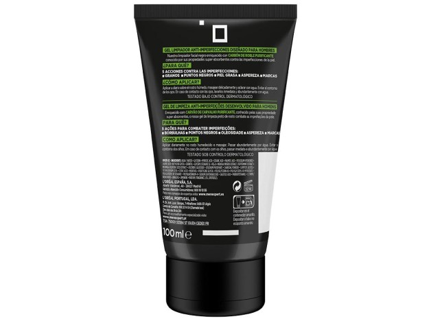 Men Expert Pure Charcoal Gel Limpiador...