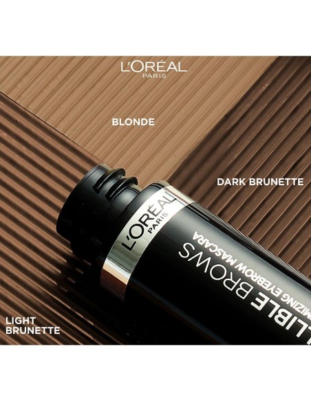 L'Oreal Máscara Cejas Plump %26 Set Brow Artist 108 Marrón Oscuro 4.9Ml