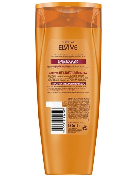 L'Oréal Elvive Aceite Extraordinario Champú Nutritivo Int 700Ml