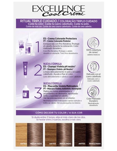 Excellence Creme Tinte 7,11-Rubio Ceniza Intenso 192 Ml