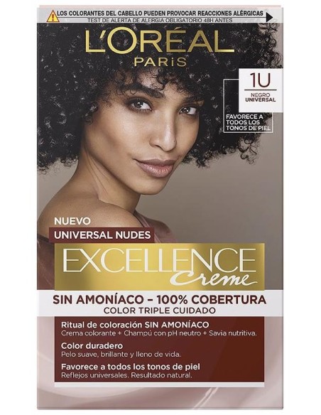 L'Oréal Excellence Creme Universal Nudes 1U Black 1Ud