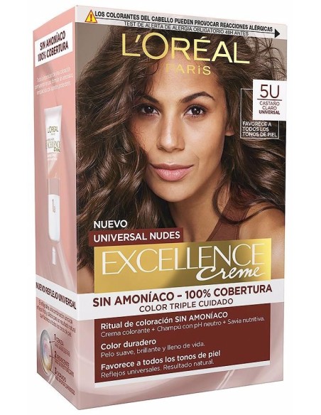 L'Oréal Excellence Creme Universal Nudes 5U Light Brown 1Ud