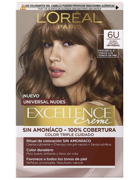 L'Oréal Excellence Creme Universal Nudes 6U Dark Blonde 1Ud