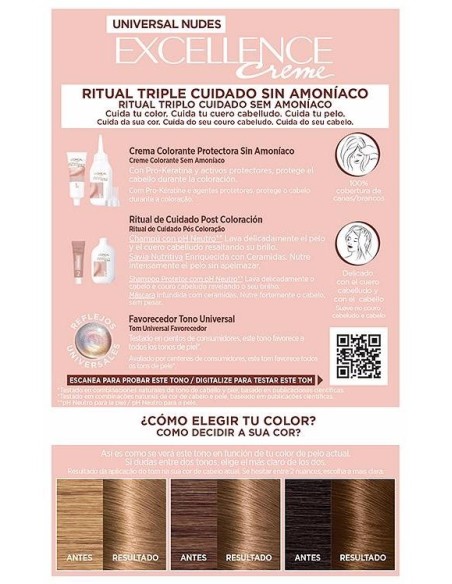 L'Oréal Excellence Creme Universal Nudes 7U Blonde 1Ud