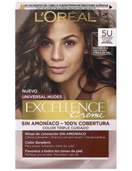 L'Oréal Excellence Creme Universal Nudes 5U Light Brown 1Ud