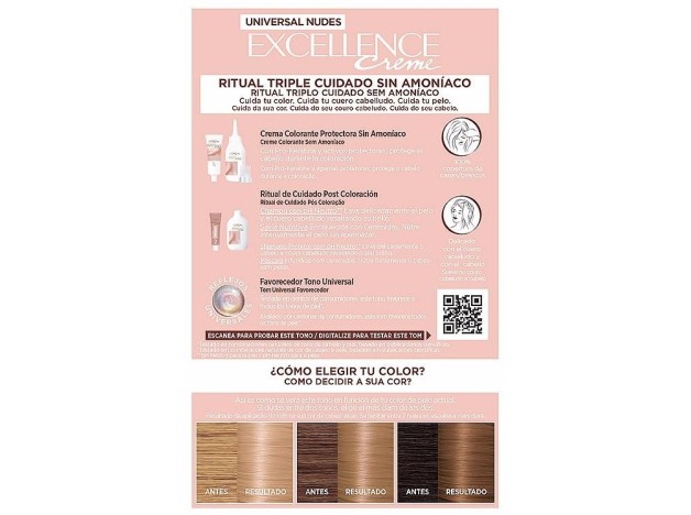 Excellence Creme Universal Nudes Tinte 8U-Light...