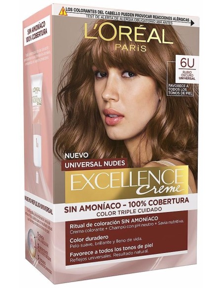 L'Oréal Excellence Creme Universal Nudes 6U Dark Blonde 1Ud