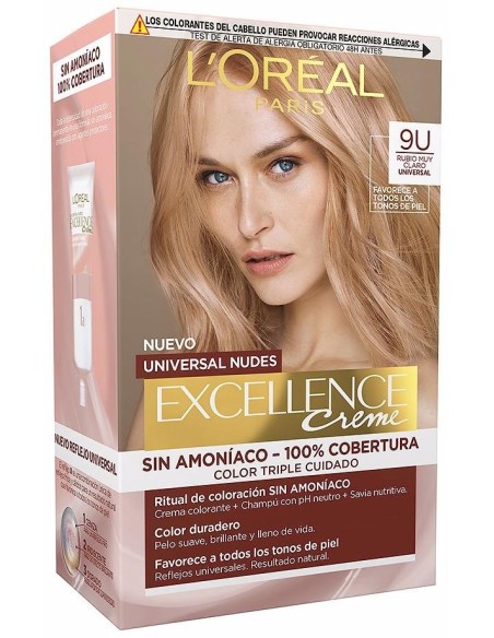 Excellence Creme Universal Nudes Tinte 9U-Very Light Blonde 5 U