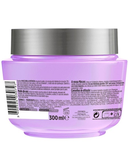 L'Oréal Elvive Hidra Hialurónico Mascarilla 72H Hidratación 300Ml