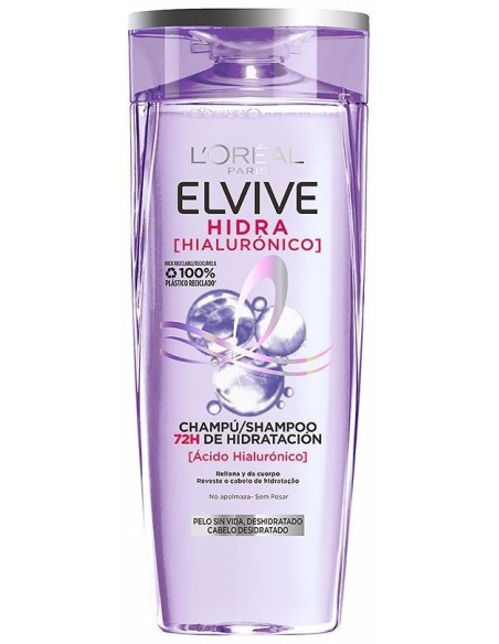 L'Oréal Elvive Hidra Hialurónico Champú 72H Hidratación 370Ml