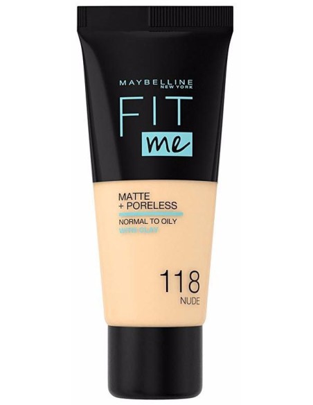 Maybelline Fit Me Matte Poreless Base 118 Nude