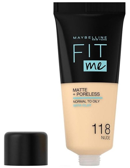 Maybelline Fit Me Matte Poreless Base 118 Nude