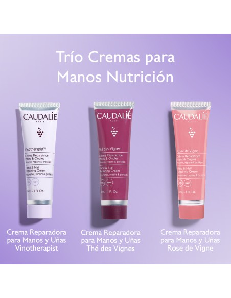 Caudalie Trío Crema Manos Hidratación