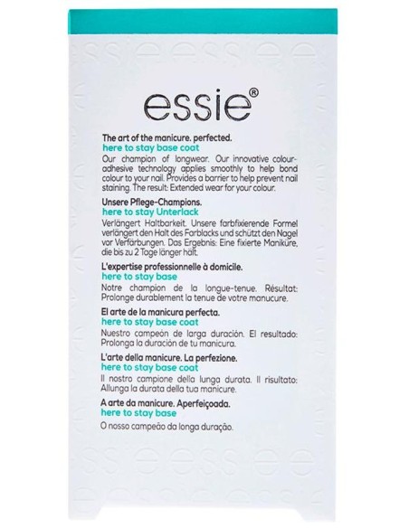 Essie Here To Stay Base Esmalte Uñas Larga Duración 135Ml