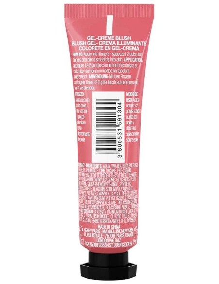 Maybelline Cheek Heat Gel Crema Blush N15 Nude Burn 10Ml