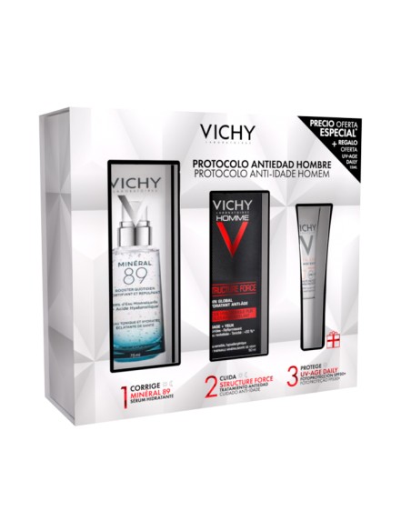 Vichy Cofre Hombre Mineral 89 Protocolo Hidratación