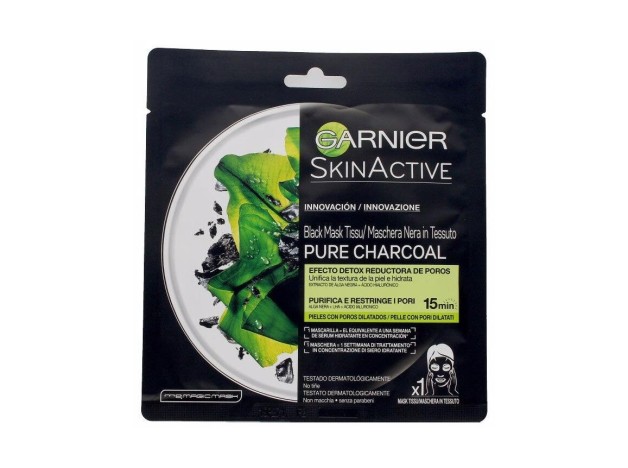 Pure Charcoal Black Mask Tissu Detox Effect 28 Gr