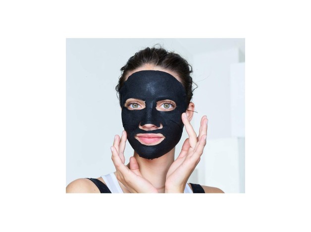 Pure Charcoal Black Mask Tissu Detox Effect 28 Gr
