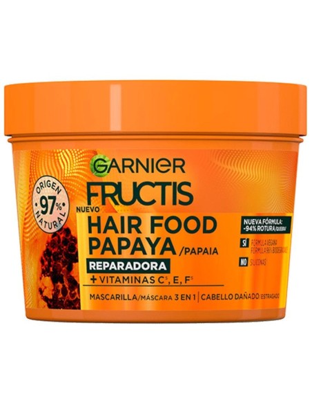 Fructis Hair Food Papaya Mascarilla Reparadora 390 Ml