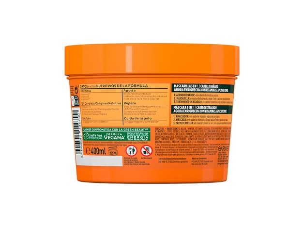 Fructis Hair Food Papaya Mascarilla Reparadora...