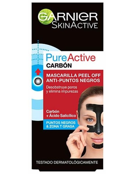 Garnier Pure Active Carbon Mascarilla Peel-Off Puntos Negros 50Ml