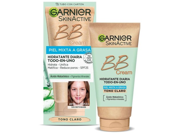 Skinactive Bb Cream Piel Mixta A Grasa Spf25 Light