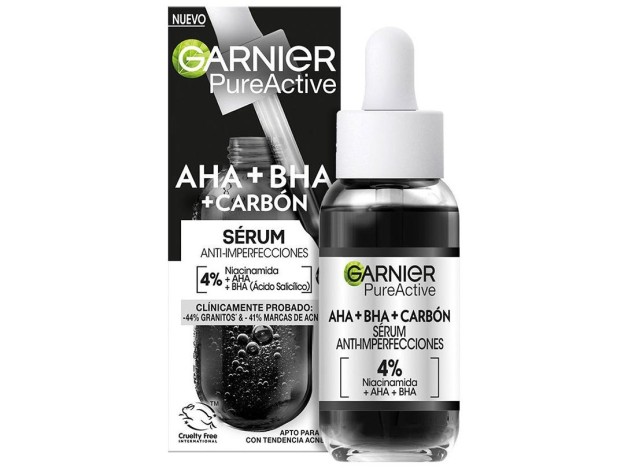 Pure Active Aha + Bha + Carbón Sérum...