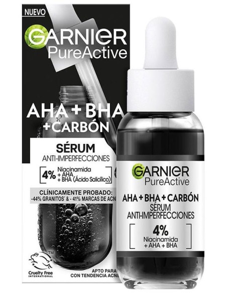 Pure Active Aha + Bha + Carbón Sérum Anti-Imperfecciones 30 Ml