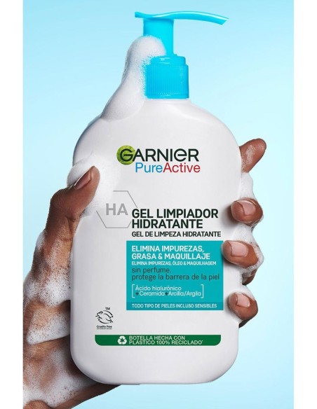 Garnier Pure Active Gel Limpiador Hidratante 250Ml