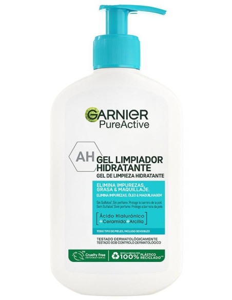 Garnier Pure Active Gel Limpiador Hidratante 250Ml