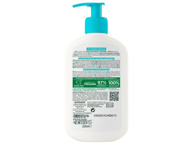 Garnier Pure Active Gel Limpiador Hidratante 250Ml
