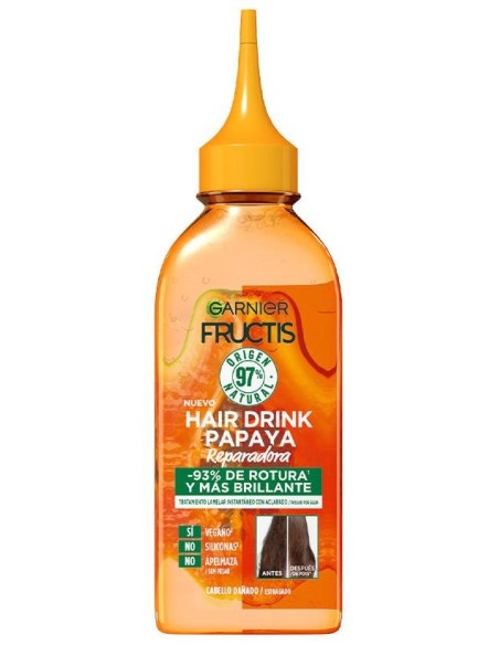 Garnier Fructis Hairfood Drink Papaya Treatment Repair 200Ml
